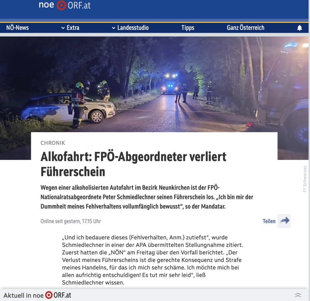 Peter Schmiedlechner Alkoholiker
